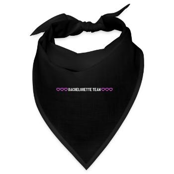 bachelorette team herzchen - Bandana - Schwarz - Vorne