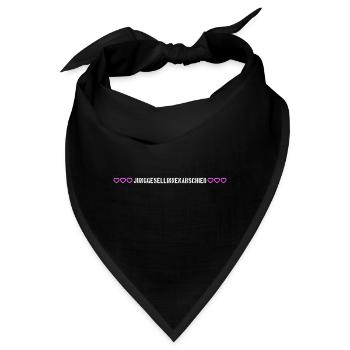 Junggesellinnenabschied herzchen - Bandana - Schwarz - Vorne