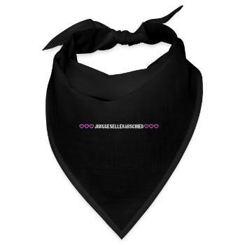 Junggesellenabschied herzchen - Bandana - Schwarz - Vorne