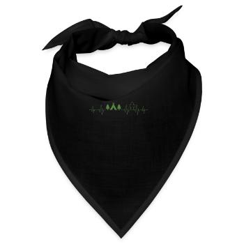 Pulse Scout Design für stolze Pfadfinder - Bandana - Schwarz - Vorne