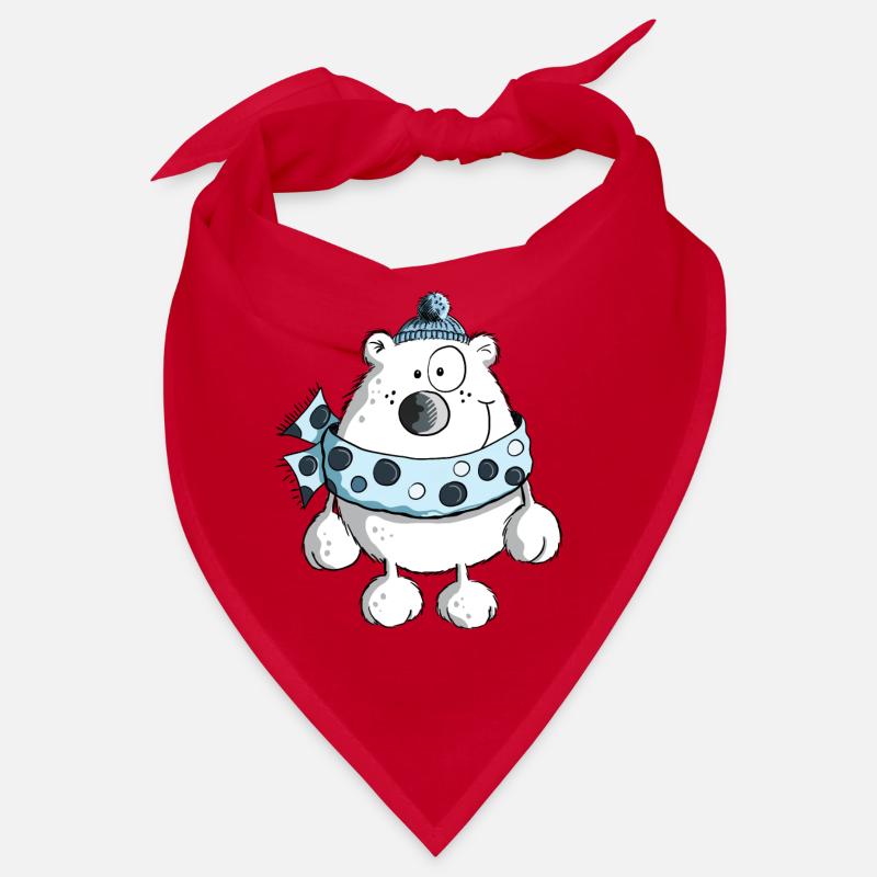 Cuddly Polar Baer- Bears - Winter - Cartoon Bandana
