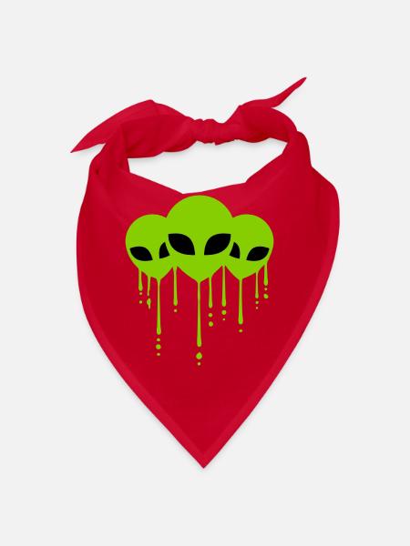 Graffiti Team 3 Aliens - Bandana - red - Front
