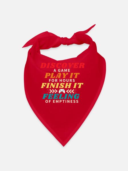 Finish a game - Bandana - red - Front