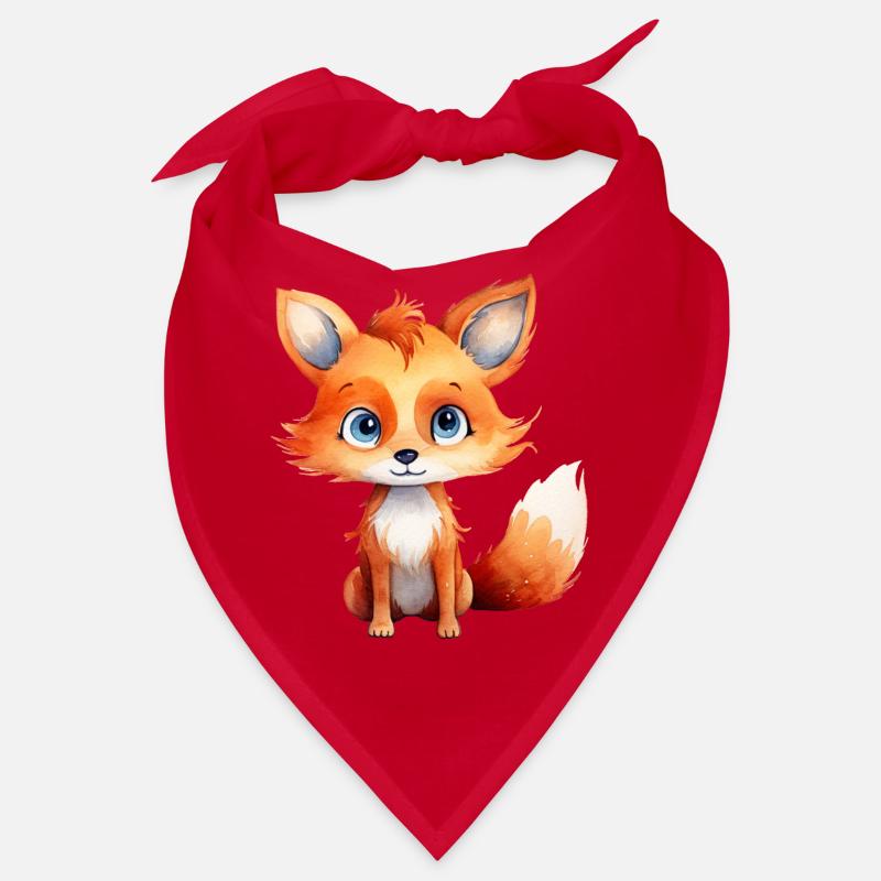 Fuchs Niedlich Waldtier Aquarell Bandana