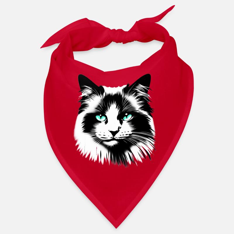 Visage de chat sympathique Bandana