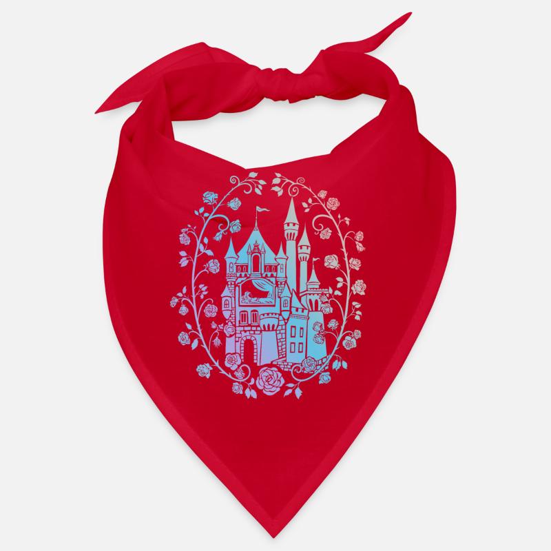 Fairytale Castle Rose Tendrils Bandana