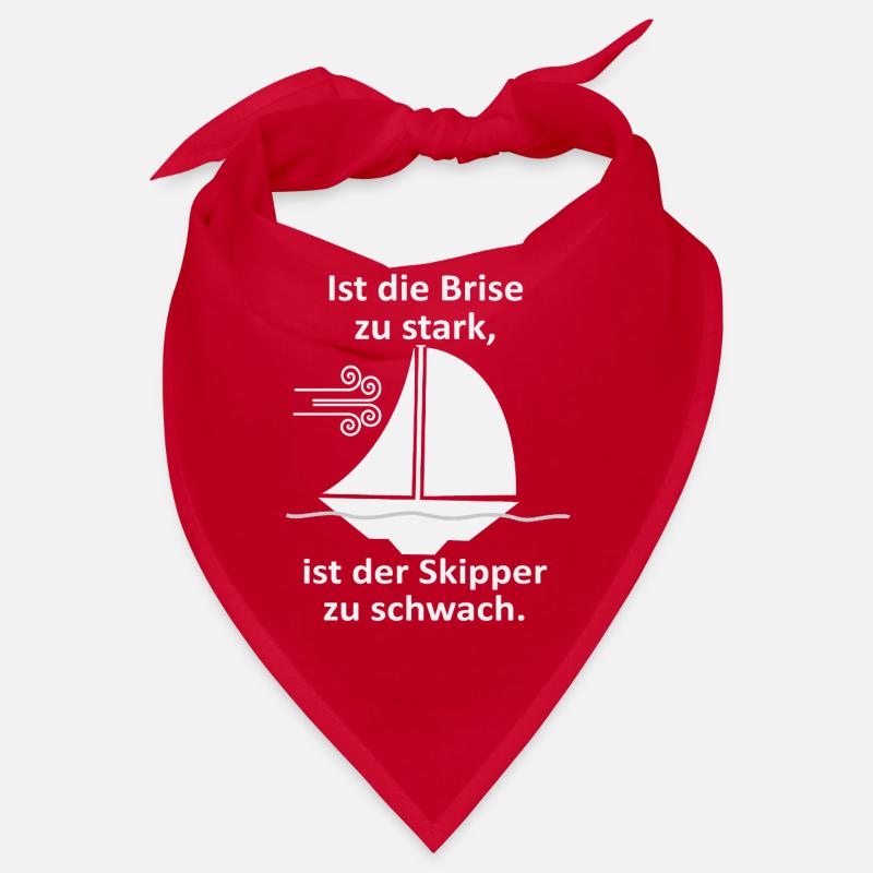 Skipper Spruch: Brise zu stark - Bandana - Rot