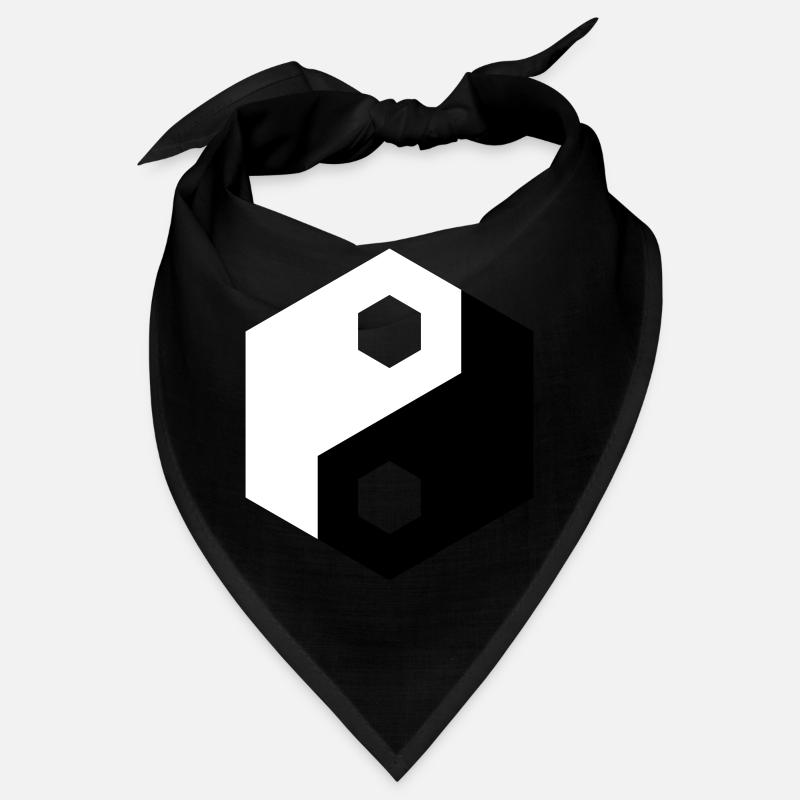 Hex-Ausschnitt Yin Yang Bandana
