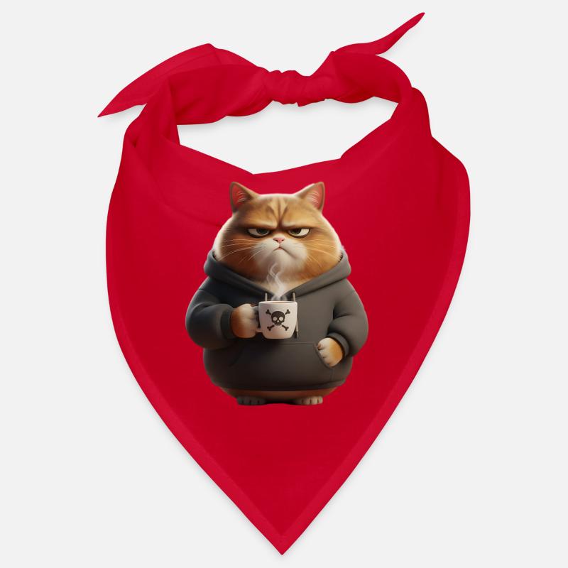Grim Cat Café Râleux du matin Bandana