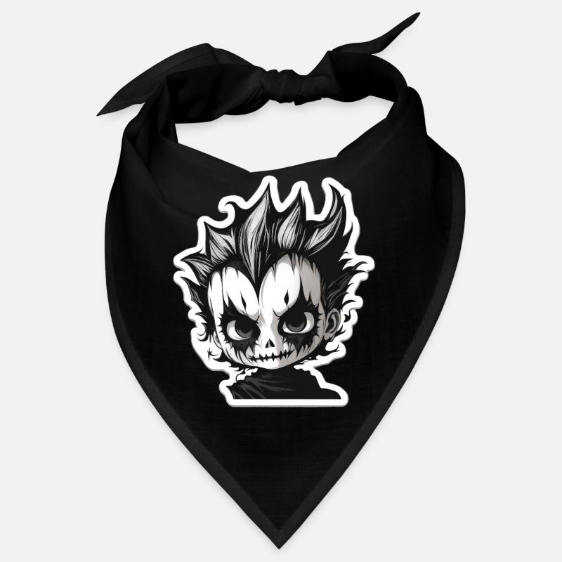 Spikiger Totenkopf-Chibi Bandana