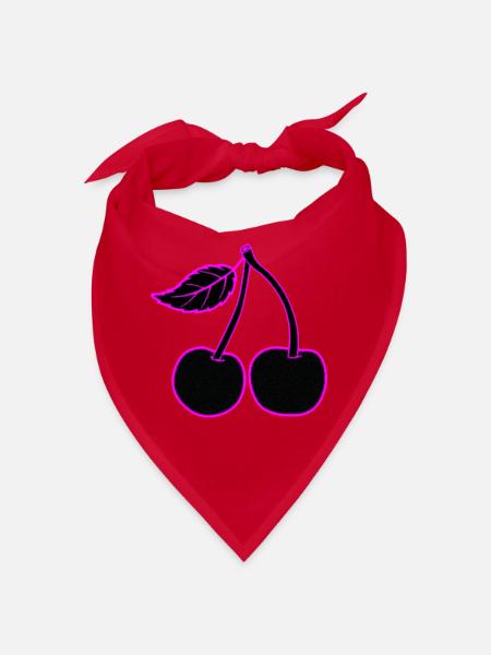 Neon Cherry Pink, subtil ou présent - Bandana - rouge - Devant
