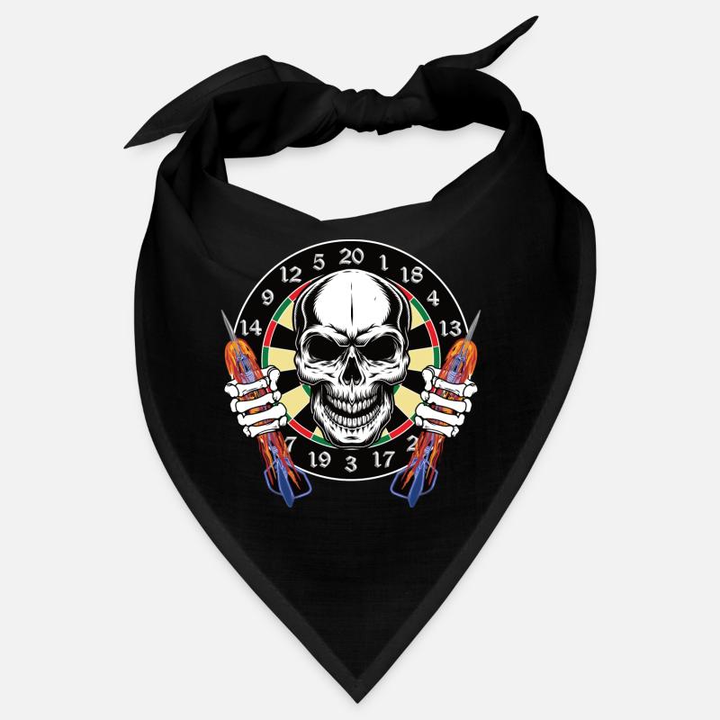 Dart Schädel mit brennenden Pfeilen Bandana