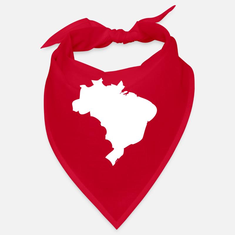 Drapeau de la carte du Brésil Bandana