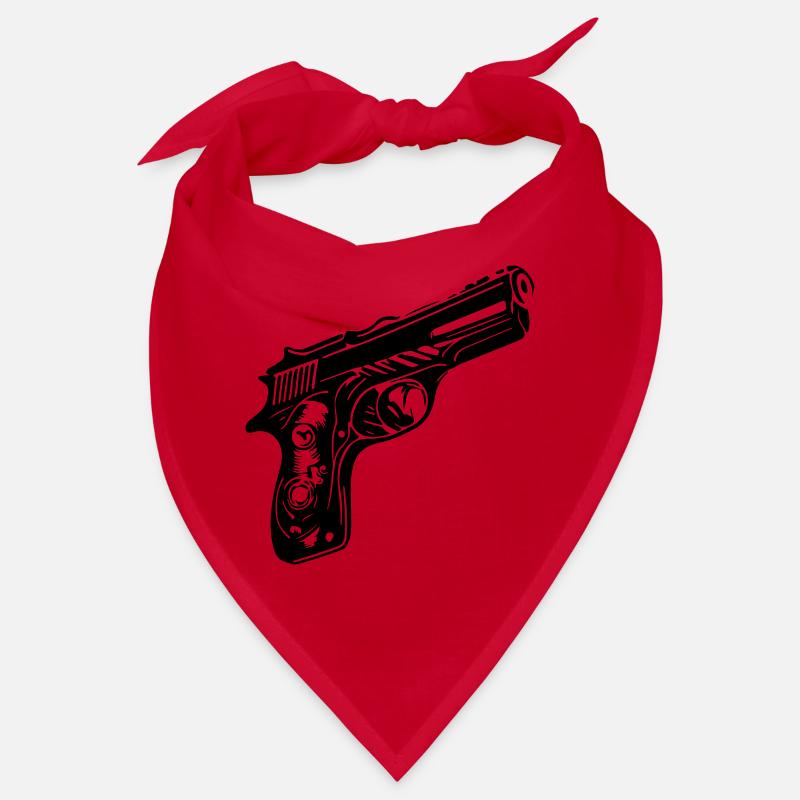 Pistol Symbol Bandana