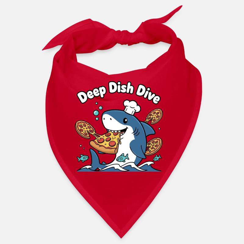 Deep Dish Dive Shark Chef Bandana