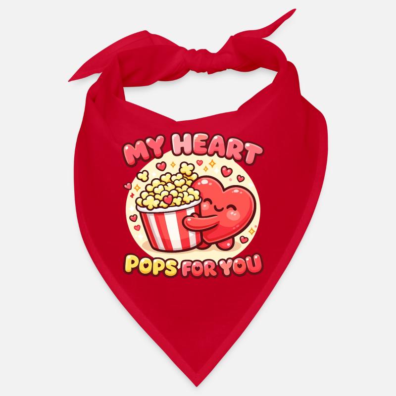 Cœurs de popcorn sucrés pour la Saint-Valentin Bandana