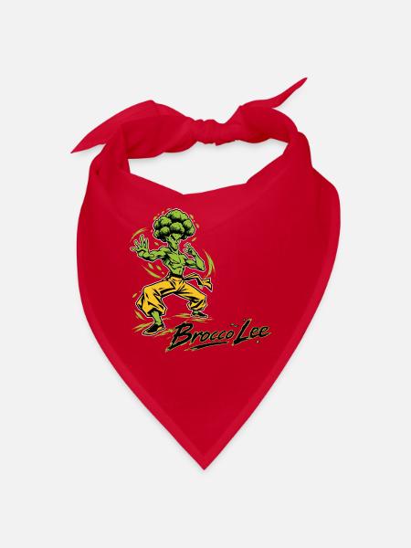 BroccoLee Kampfsbrokkoli - Bandana - Rot - Vorne