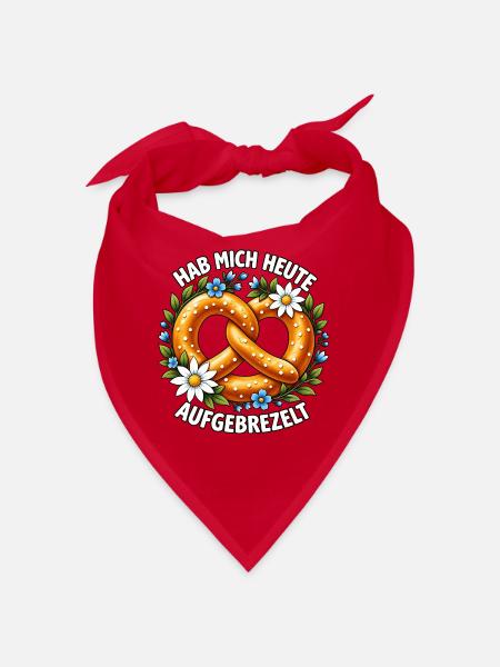 Aufgebrezelt - Bandana - Rot - Vorne