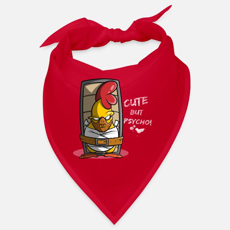 Cute but Psycho, Chicken in Straitjacket, Gift Idea Bandana