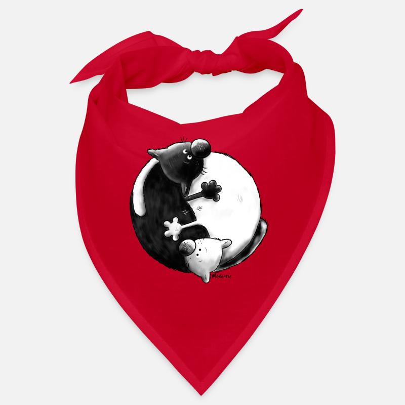 "Black and White" - Yin Yang - Cats Bandana