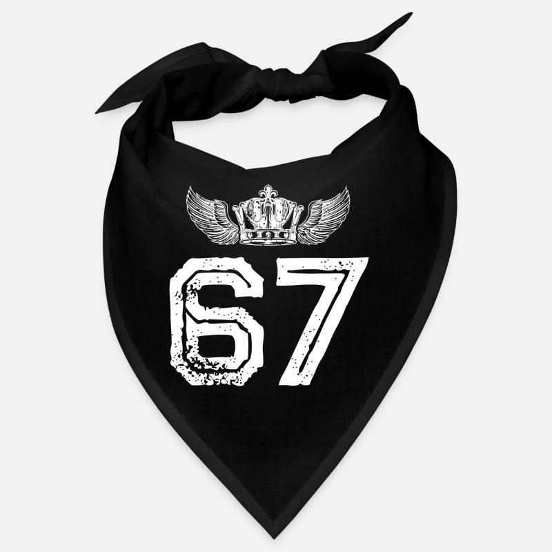 67 Number crown Bandana