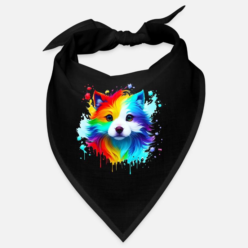 Rainbow Style Spray Welpe Bandana
