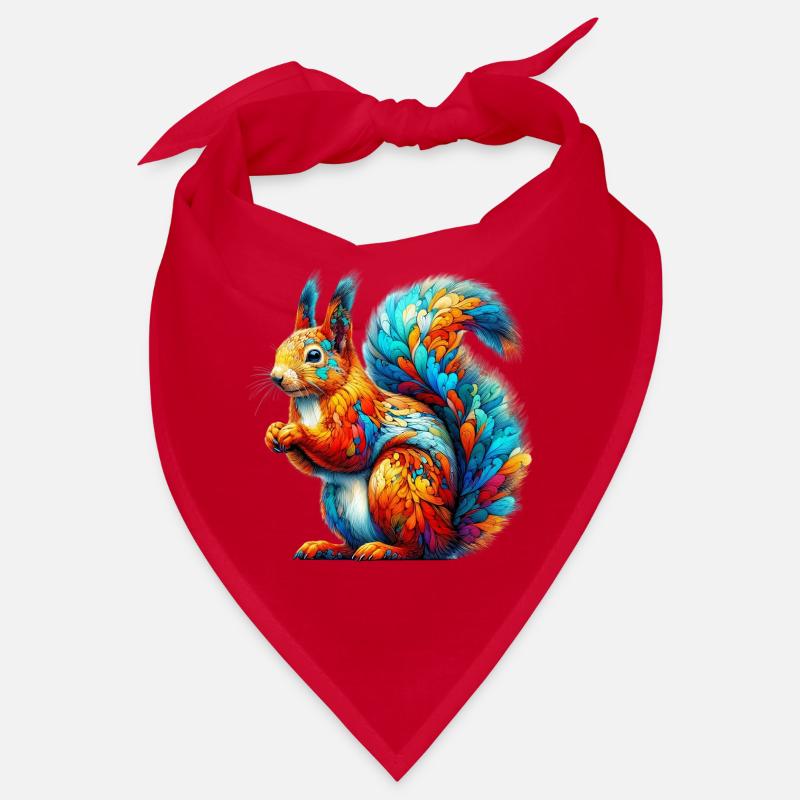 Eichhörnchen - Bandana - Rot