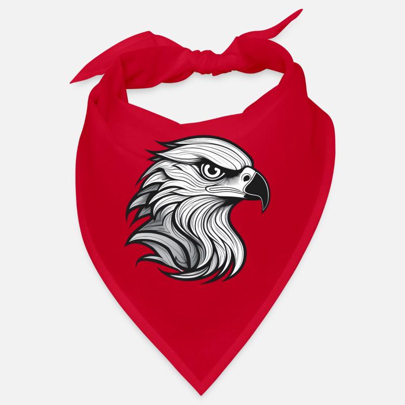 Expressionist eagle head-laying Bandana