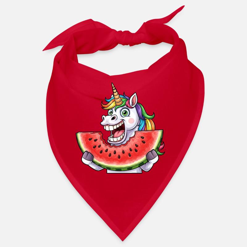 Süßes Einhorn mit Wassermelone Regenbogen Sommer Bandana