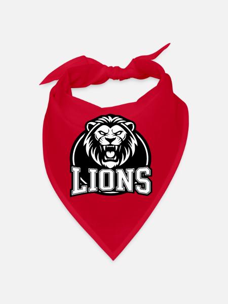 Lion Crest Leichtathletik - Bandana - Rot - Vorne