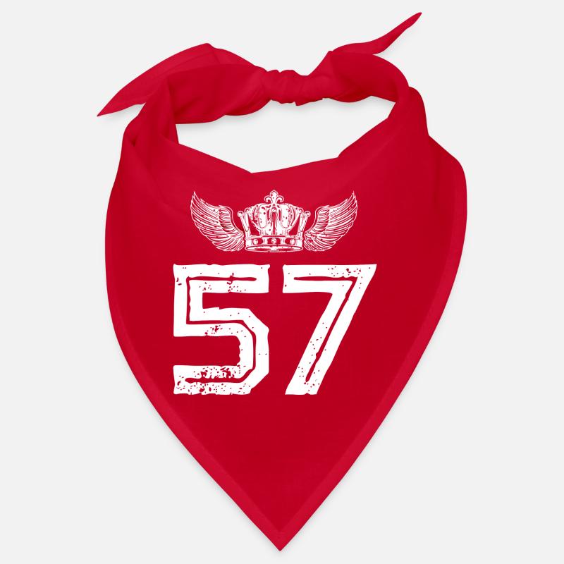 57 Number crown Bandana