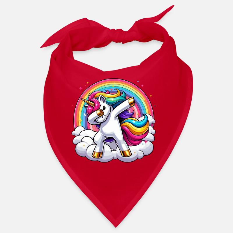 Dabbing Einhorn Regenbogen Unicorn Kinder Bandana