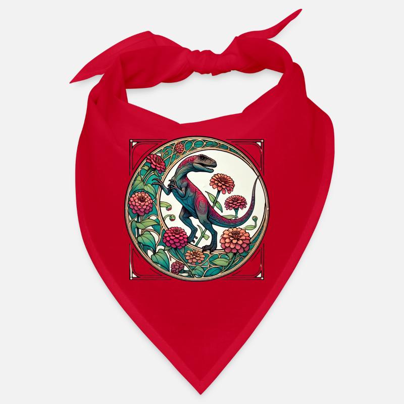 Lebendige Dinosaurier-Blumenkunst Bandana