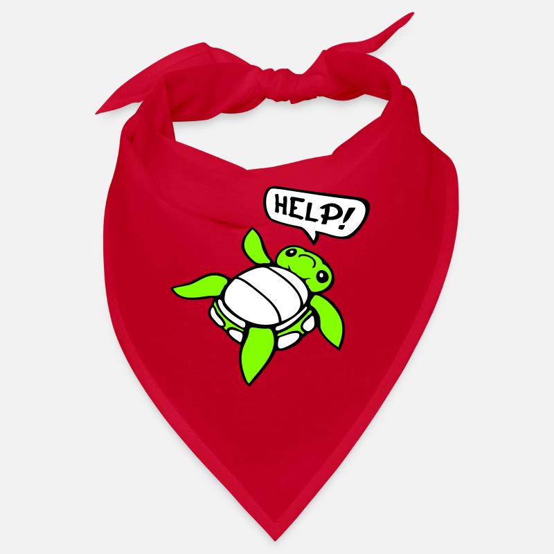 Turtle Back Tilted Over Helpless Side Help Bandana