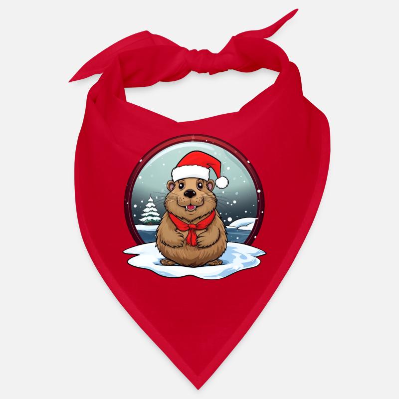 Noël du castor Bandana