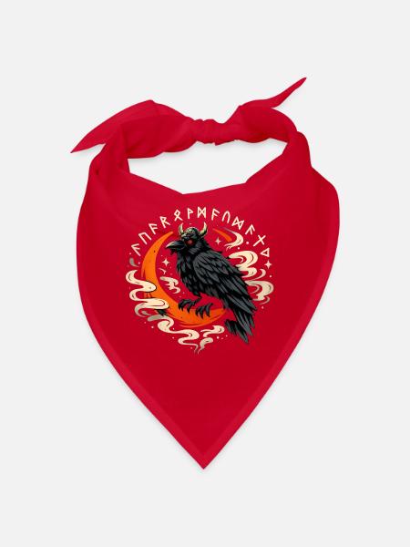Rabenfeuer Mondring - Bandana - Rot - Vorne