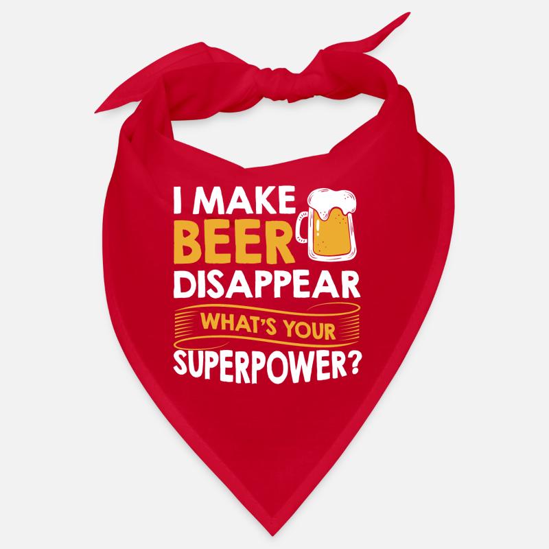 Ich lasse Bier verschwinden Superkraft Alkohol Bandana