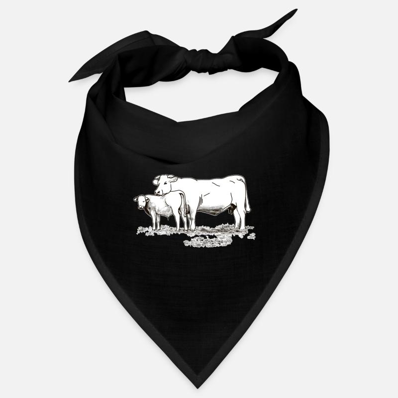 Vache avec veau Bandana