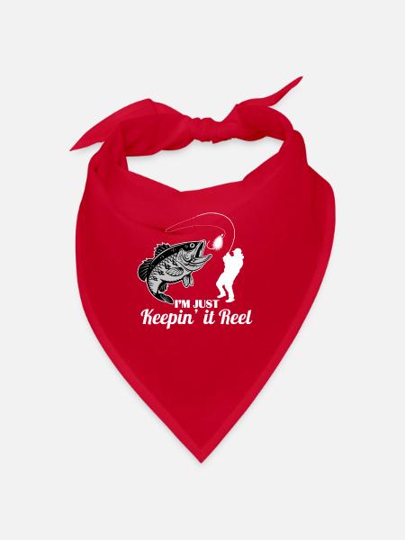 Fishing. Fishing. Fishing. fishes - Bandana - red - Front