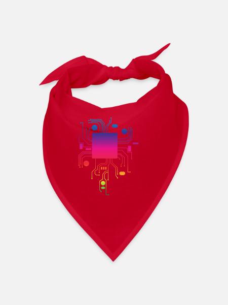 Perfect Gift Coding Tee For Programmer Tshirt - Bandana - red - Front