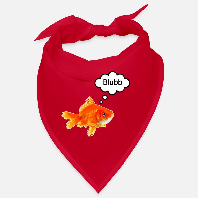 Goldfisch mit sprechblase Bandana
