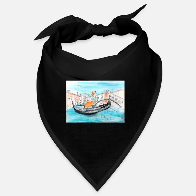 Fuchs in Venedig als Gondoliere Bandana