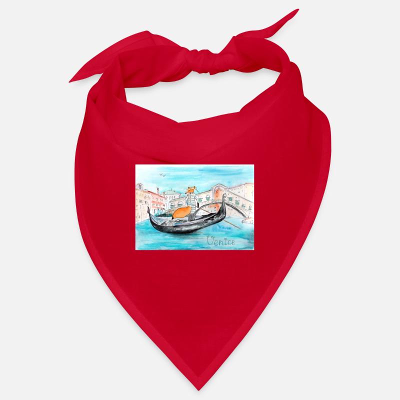 Fuchs in Venedig als Gondoliere Bandana