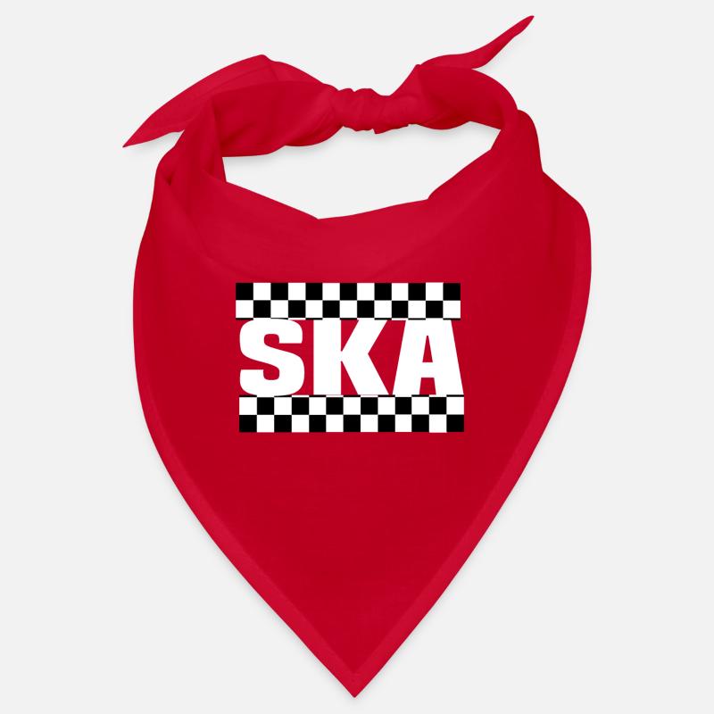 Ska check noir blanc Bandana
