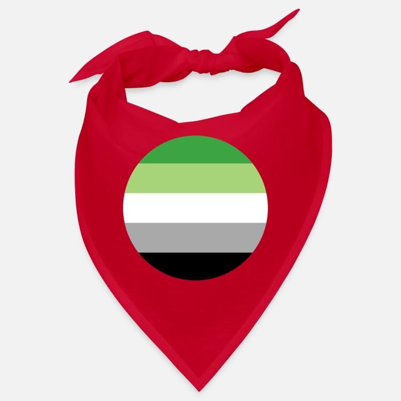 runde Aufkleber aromantic Stolz Flagge lgbt Geschenkidee Bandana