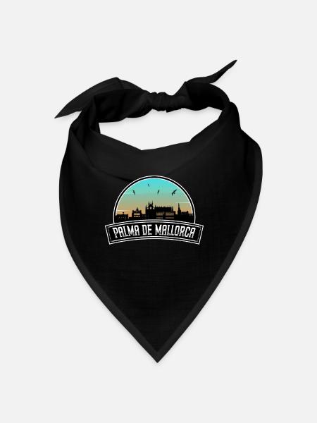 Palma De Mallorca Spain Skyline Spanish Souvenir - Bandana - red - Front