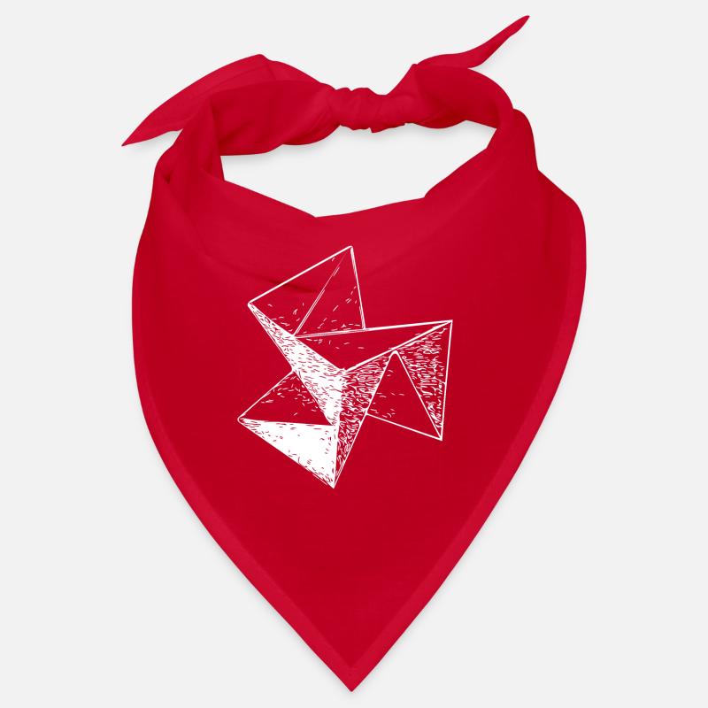 3d Triangle Vintage Cube structure Bandana