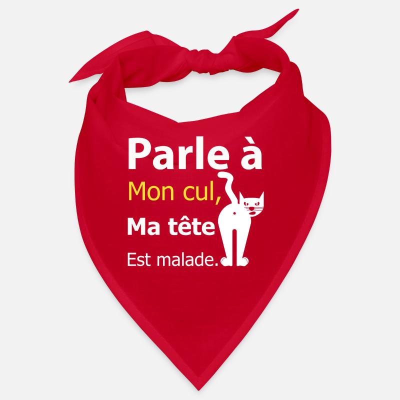 Humour chat Malade Bandana