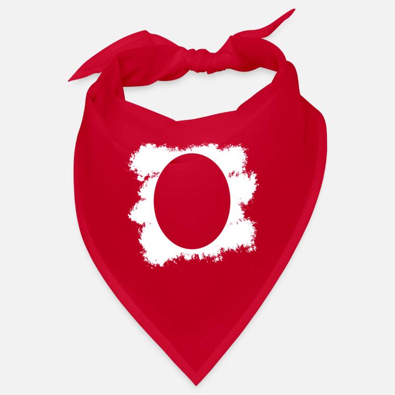 White background with oval shape decoration Bandana