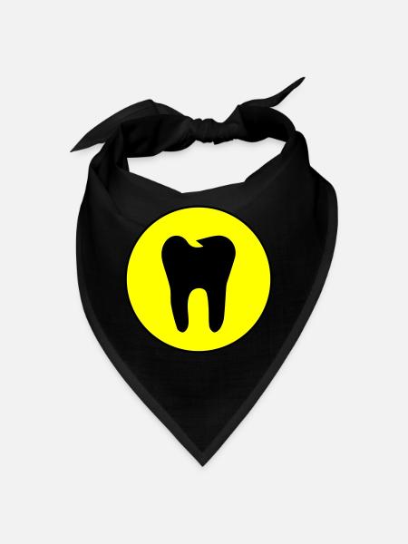 Zahn icon symbol - Bandana - Rot - Vorne